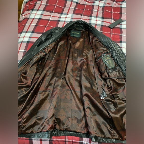 Vintage Danier Mens Leather Jacket XL - Picture 2 of 6